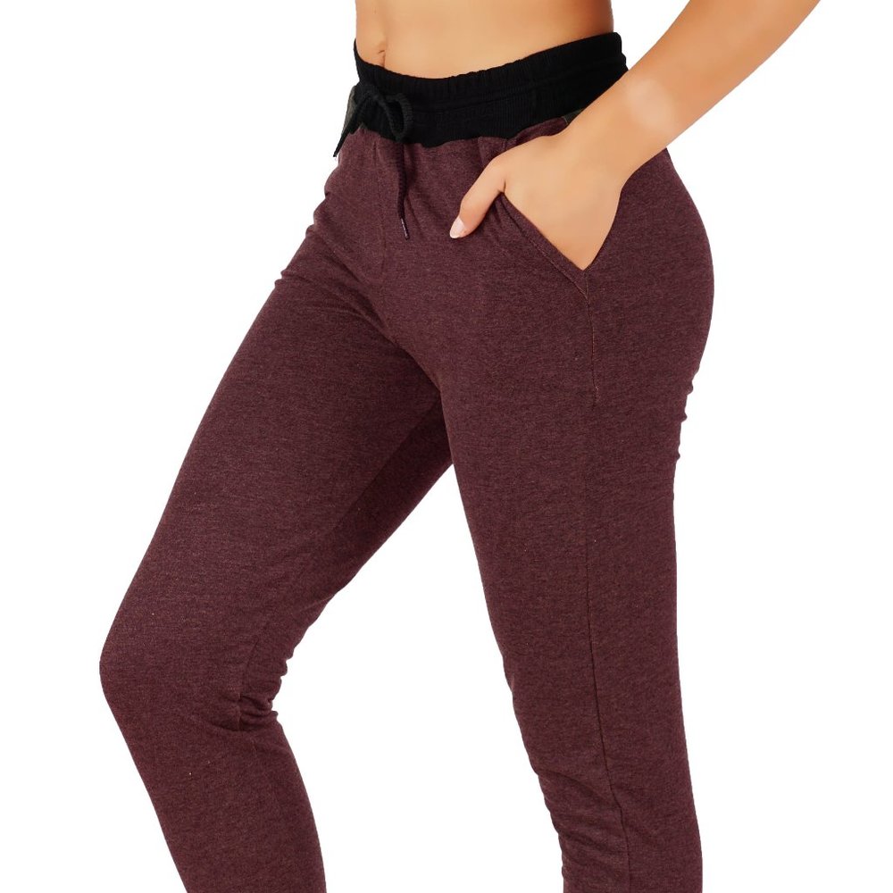 4pcs Set Full Length Cotton Joggers Sweatpants Pockets and elastic waistband